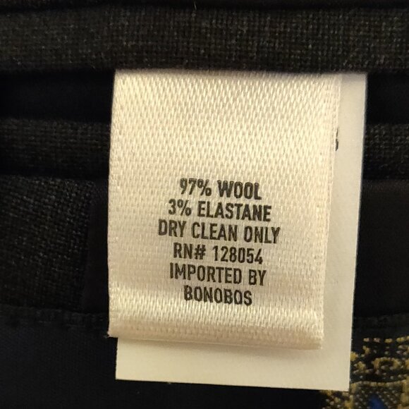 Bonobos Charcoal Grey Standard Fit Marzotto Italian Wool Blazer 42S - Picture 7 of 7